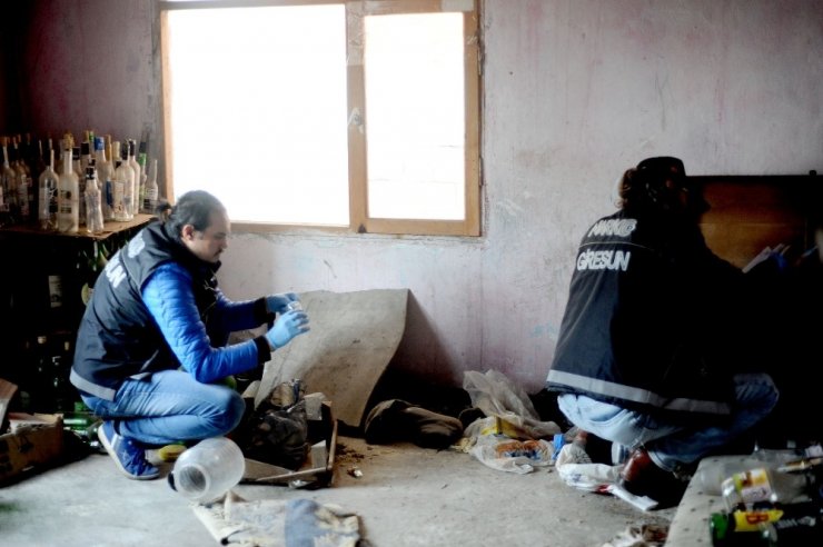 Giresun’da metruk binalara narkotik operasyonu