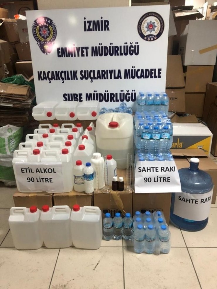 İzmir’de yılbaşı öncesi sahte içki operasyonu
