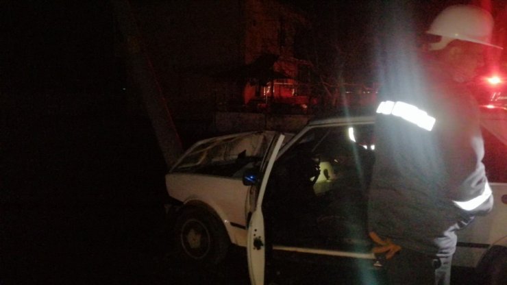 Denizli’de trafik kazası: 2 yaralı