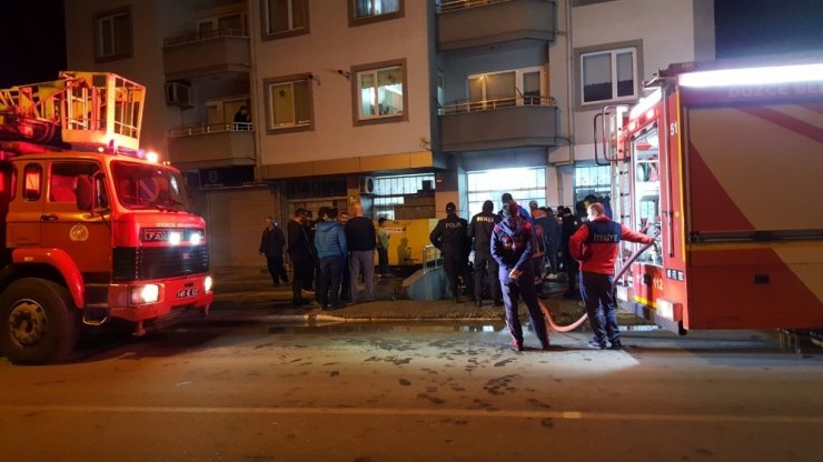 İtfaiye zamanında müdahale etti yangının büyümesini engelledi