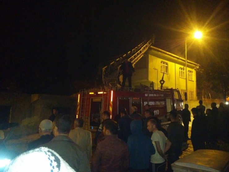 Amasya’da ev yangını