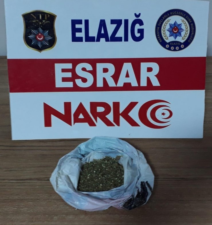 Elazığ’da uyuşturucu ile mücadele: 1 tutuklama