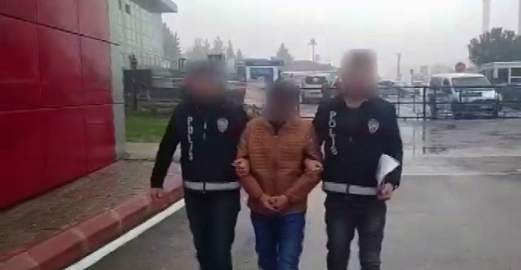 Yankesici önce kameraya ardından polise yakalandı
