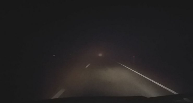 Tekirdağ - Çanakkale yolunda yoğun sis