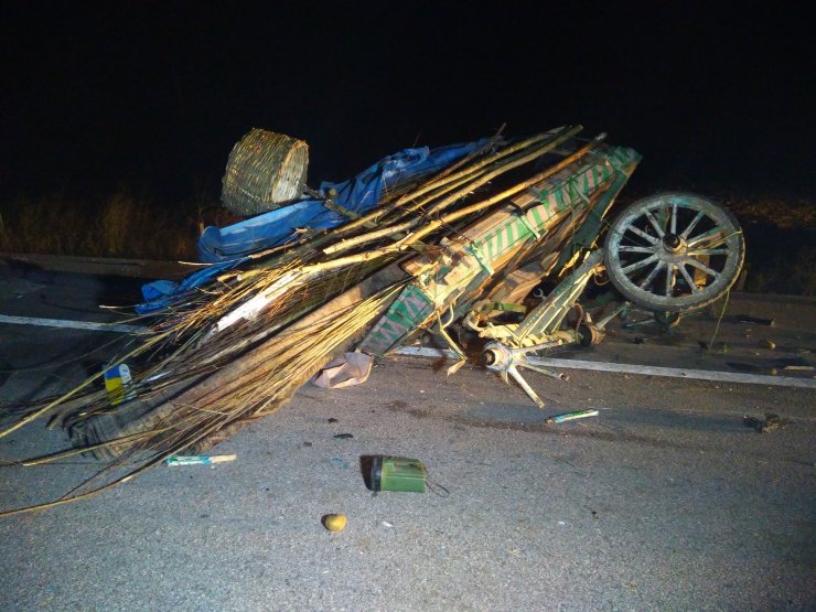 Kütahya'da otomobilin çarptığı at arabasının sürücüsü öldü