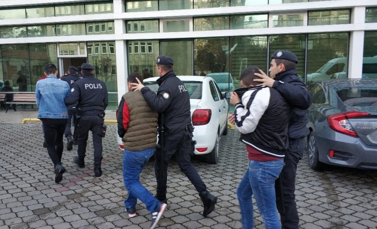 Samsun’da uyuşturucu ticaretinden 8 şüpheli adliyede