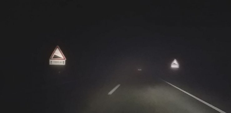 Tekirdağ - Çanakkale yolunda yoğun sis