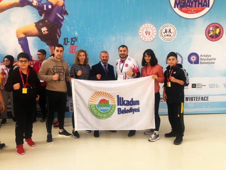 Muaythai turnuvasında İlkadımlı sporculardan büyük başarı