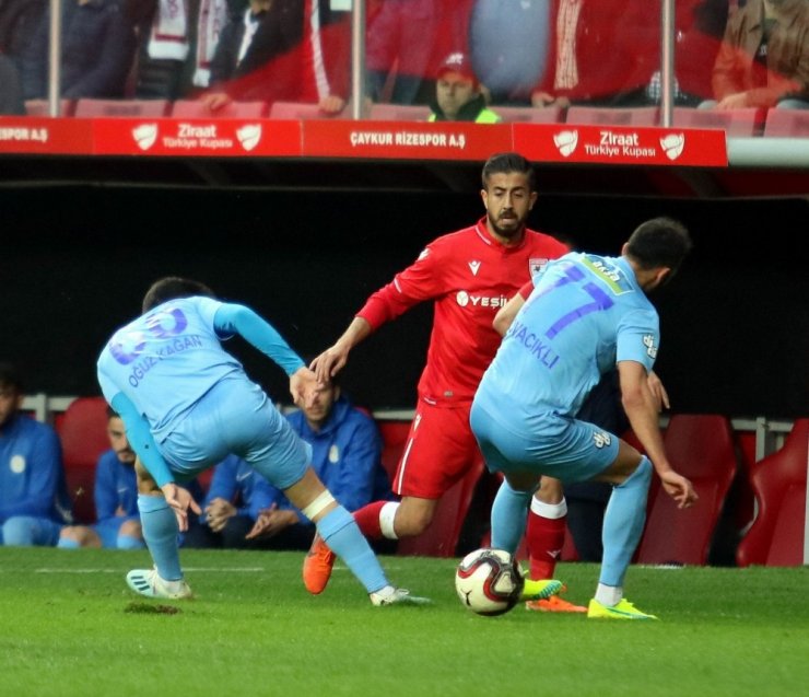 Ziraat Türkiye Kupası: Samsunspor: 1 - Çaykur Rizespor: 1 (Maç sonucu)