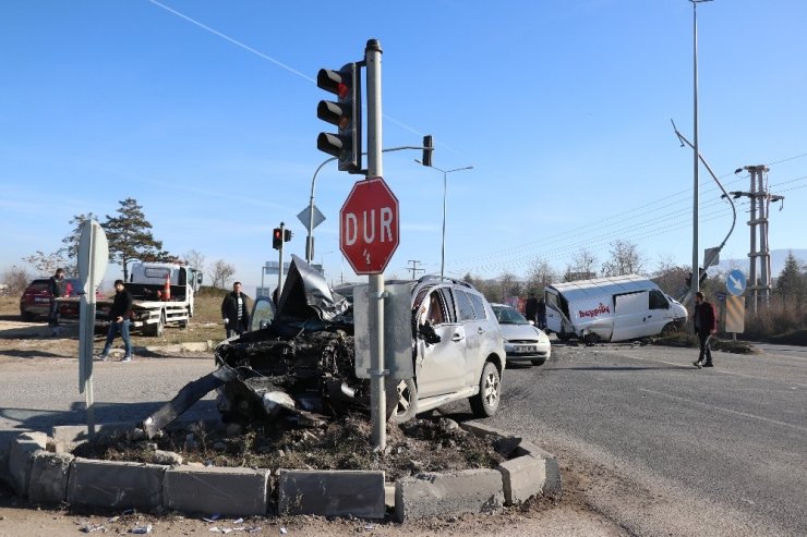 Bolu’da zincirleme trafik kazası: 1 yaralı