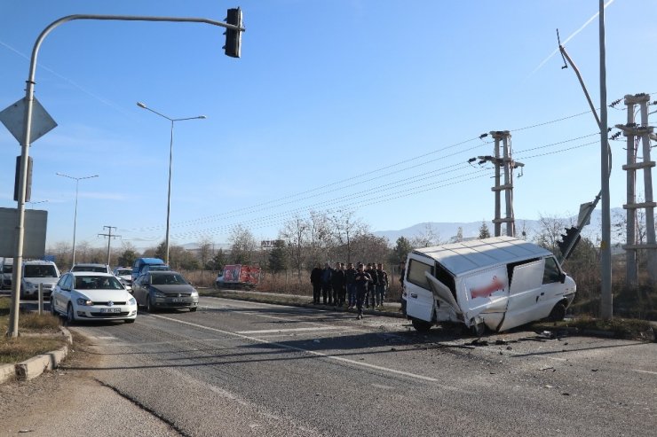 Bolu’da zincirleme trafik kazası: 1 yaralı