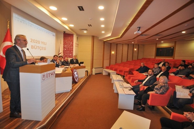 İTSO 2020 tahmini bütçesi belli oldu