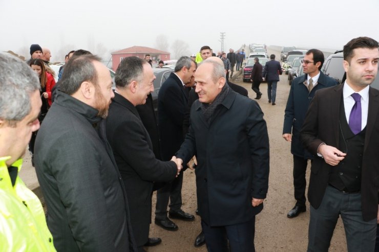 Bakan Turhan, Ankara-Sivas YHT hattını inceledi