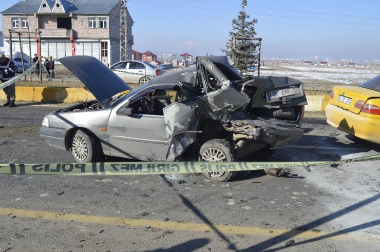 Ağrı’da zincirleme trafik kazası: 2 kişi yaralı