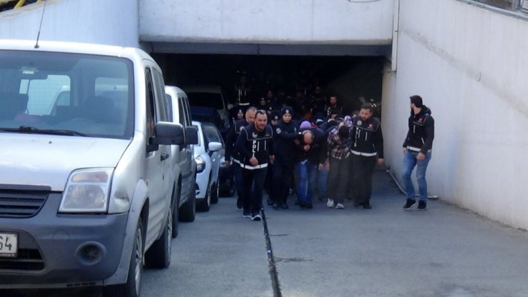 Uyuşturucu şüphelisi 110 kişi adliyelere sevk edildi