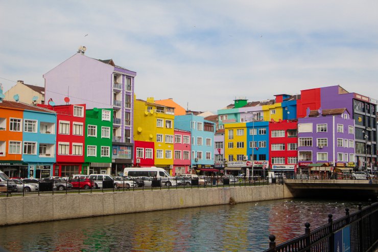 Silivri'de dere boyu gökkuşağı havası