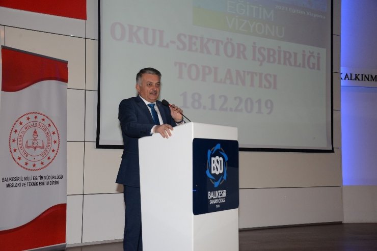 "Okul-Sektör İş Birliği" toplantısı yapıldı