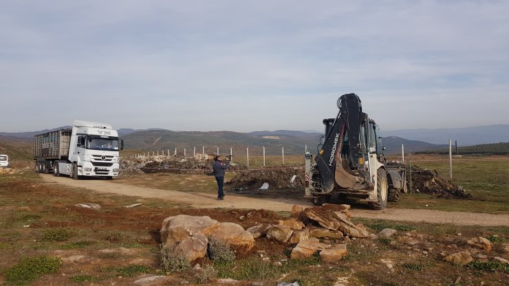Bursa'da araziye dökülen kimyasal atık imha edilecek