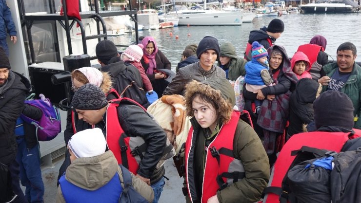 Çanakkale’de 102 düzensiz göçmen yakalandı