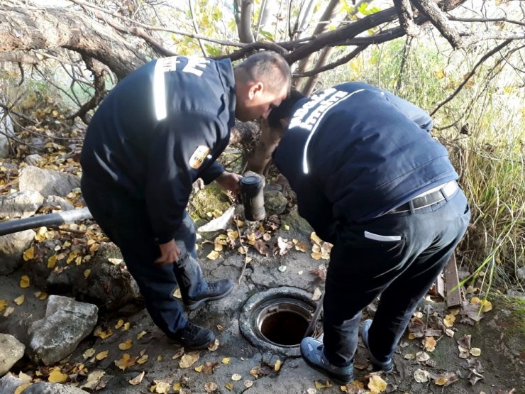 Ölümü bekleyen yavruları itfaiye kurtardı