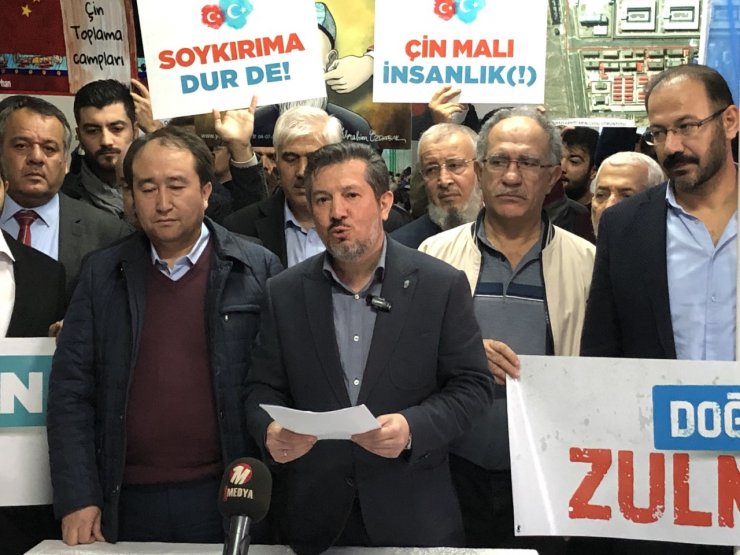 Kahramanmaraş'taki STK'lar Çin'in Doğu Türkistan politikalarına tepki gösterdi