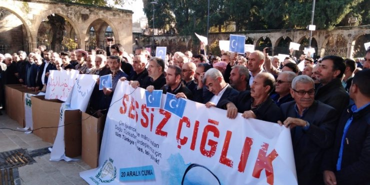 Şanlıurfa’da Çin’in Doğu Türkistan protestosu