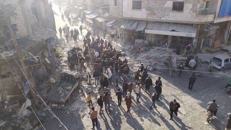 Rejim uçakları Serakib’i vurdu: 7 ölü, 20 yaralı