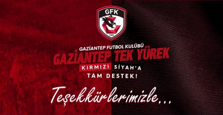 Gaziantep FK’ya destek gecesinde 240 bine yakın forma satıldı