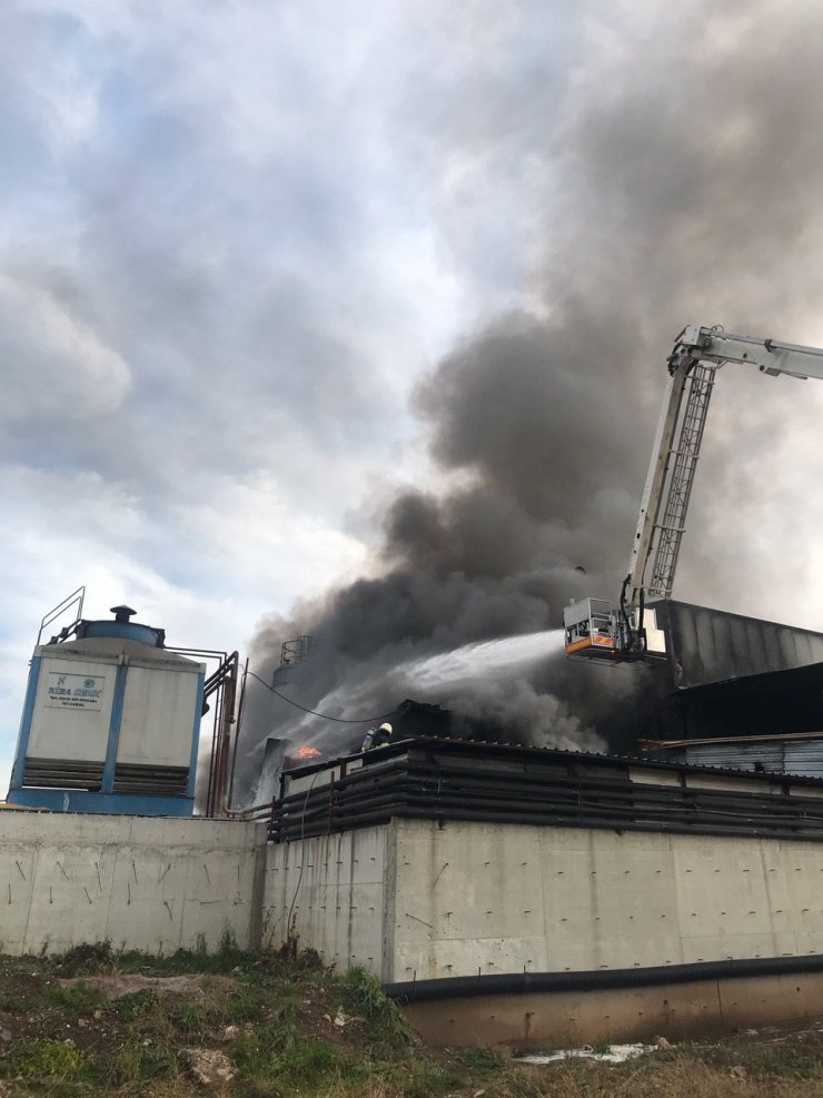 GÜNCELLEME - Kocaeli'de endüstriyel geri dönüşüm fabrikasındaki yangın kontrol altına alındı