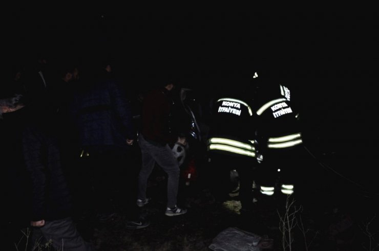 Konya’da otomobil takla attı: 1 ölü, 2 yaralı