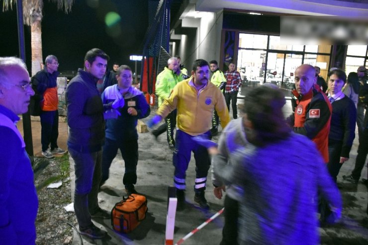 Bodrum’daki vinç kazası güvenlik kameralarına böyle yansıdı