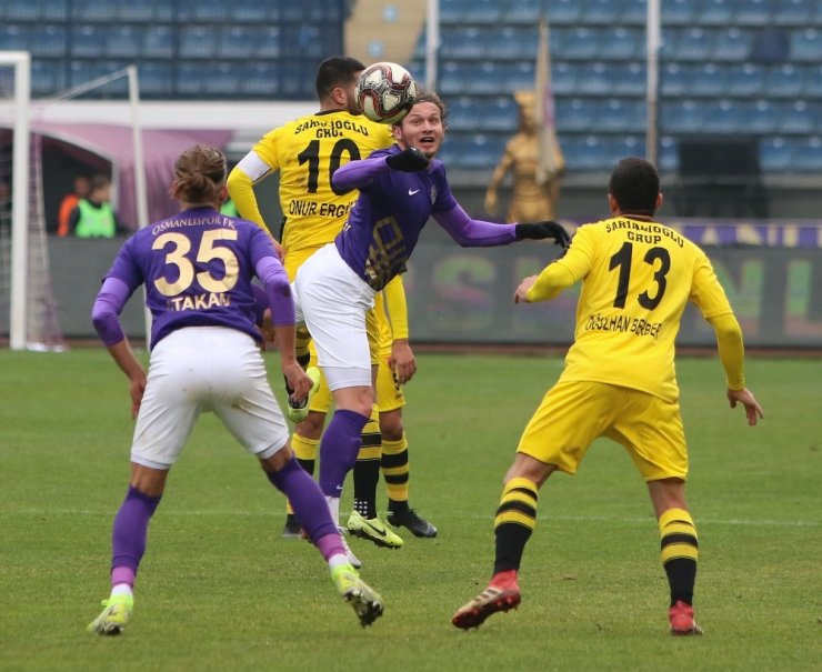TFF 1. Lig: Osmanlıspor FK: 1 - İstanbulspor: 1
