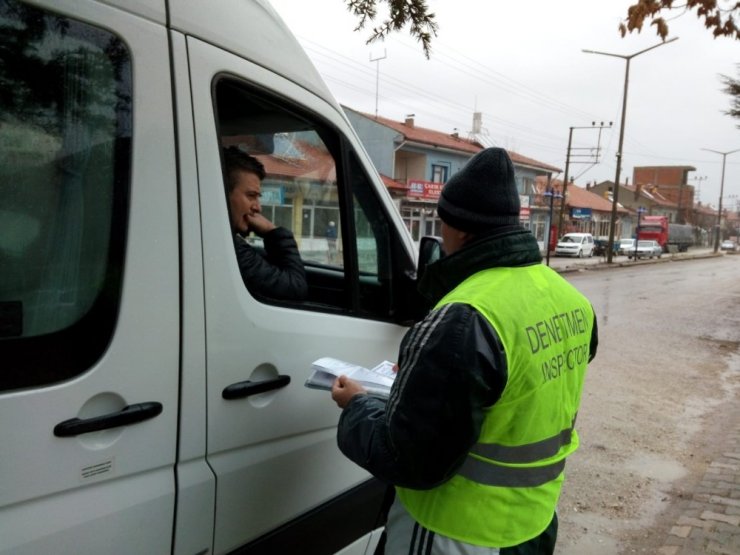 Şuhut’ta seyahat otobüsleri denetlendi