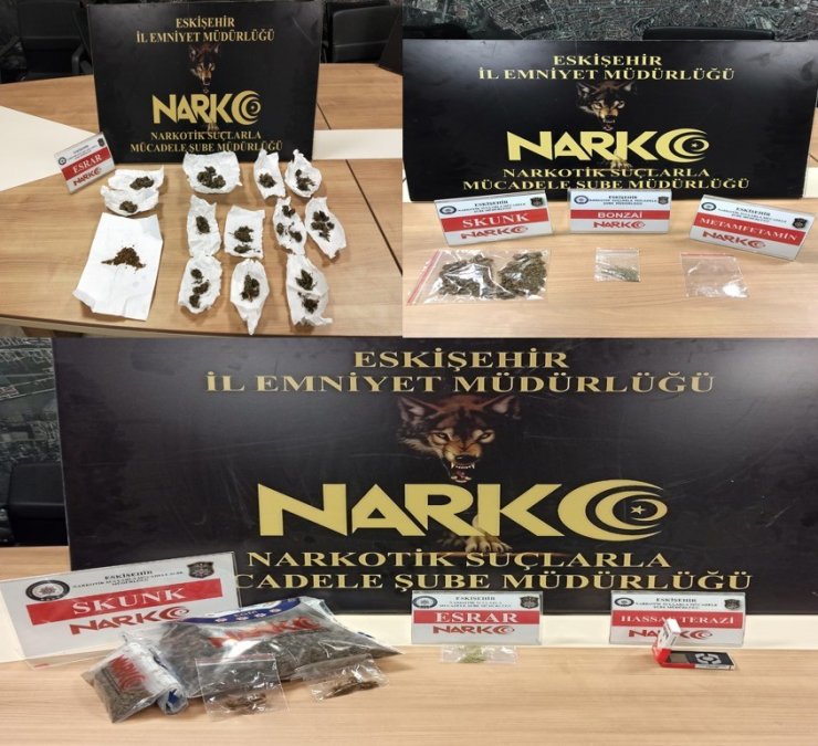 Eskişehir’de uyuşturucu operasyonu: 3 gözaltı