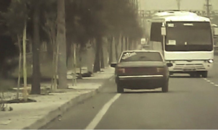 Ters yöndeki driftçiye 15 bin lira ceza