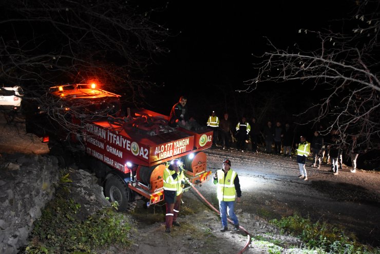 Ordu'da fındık arazisi ve ormanda çıkan yangınlar kontrol altına alındı