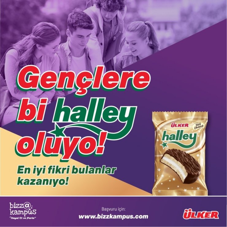 “Bizz@kampüs”te üniversiteliler, fikirlerini “Ülker Halley” için yarıştıracak