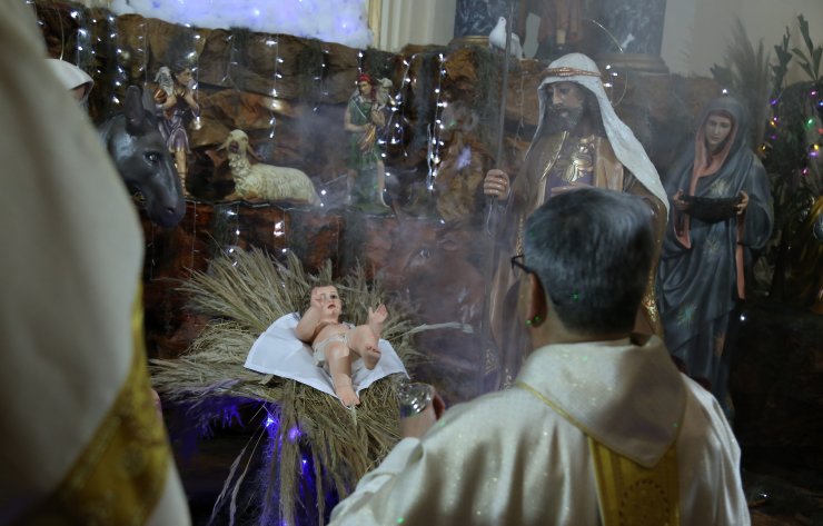 Kolombiya'nın başkenti Bogota'da Noel ayini