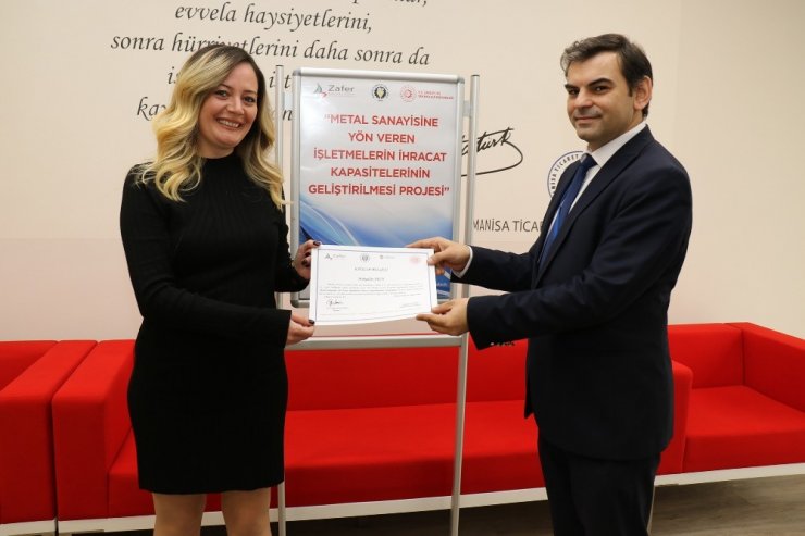 Metal sanayisine yön veren firmalar sertifikalarını aldı
