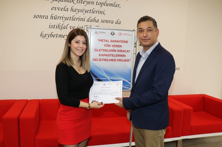 Metal sanayisine yön veren firmalar sertifikalarını aldı