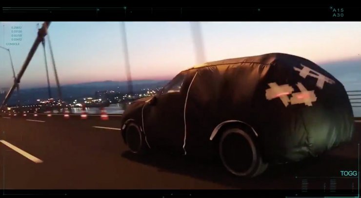 Türkiye'nin Otomobili'nin ilk hareketli görüntüsü paylaşıldı