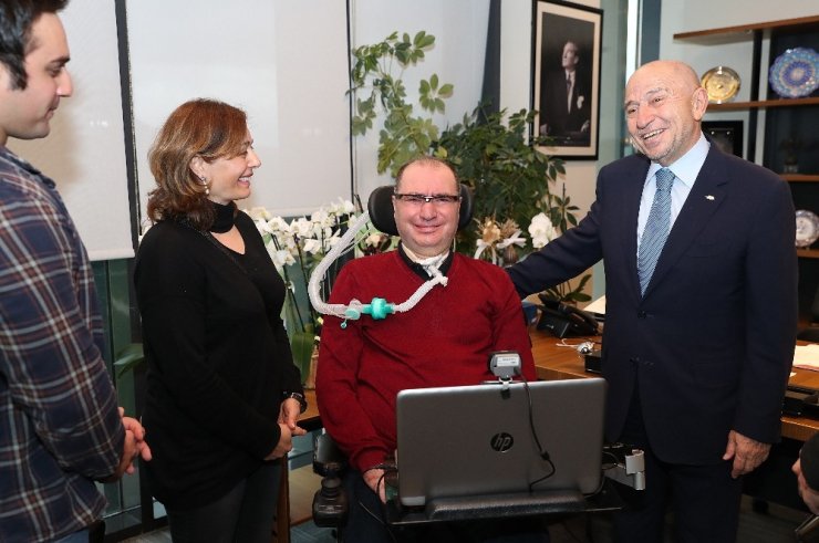 ALS MNH Derneği Başkanı İsmail Gökçek’ten Nihat Özdemir’e ziyaret