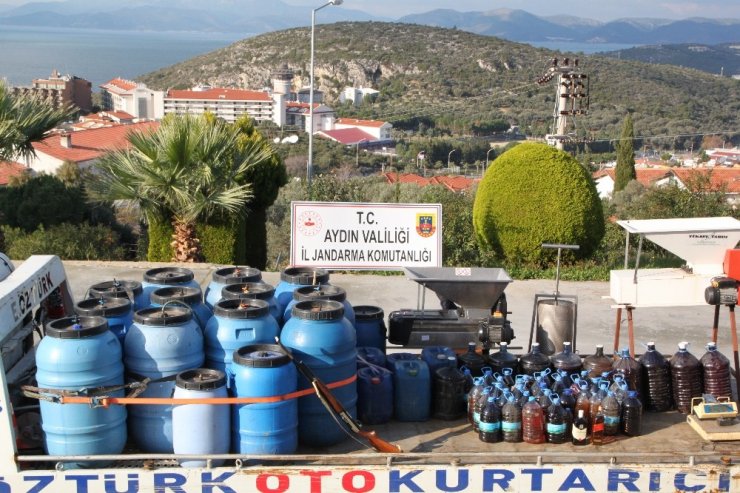 Jandarmadan kaçak içki operasyonu