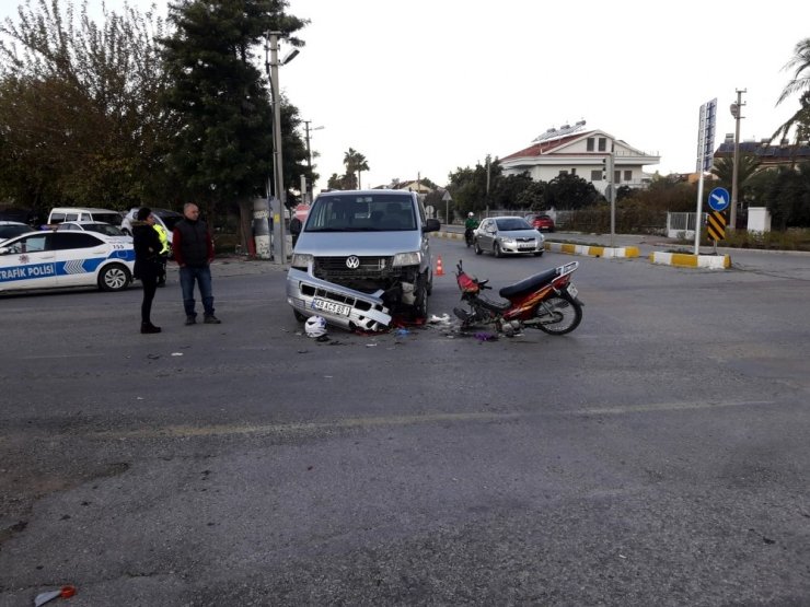 Fethiye’de trafik kazası; 1 yaralı