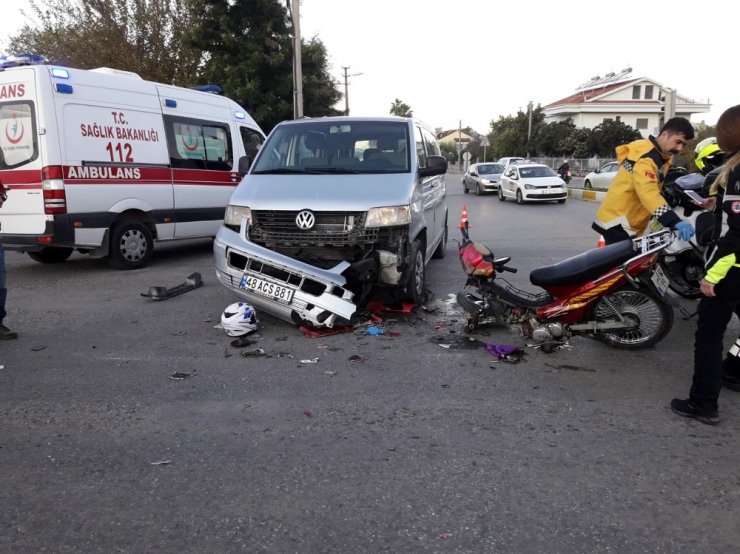 Fethiye’de trafik kazası; 1 yaralı