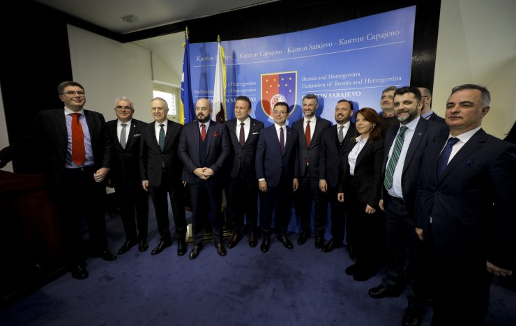 İBB Başkanı İmamoğlu, Saraybosna'da temaslarda bulundu