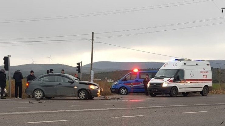 Ayvalık’ta trafik kazası: 1 yaralı