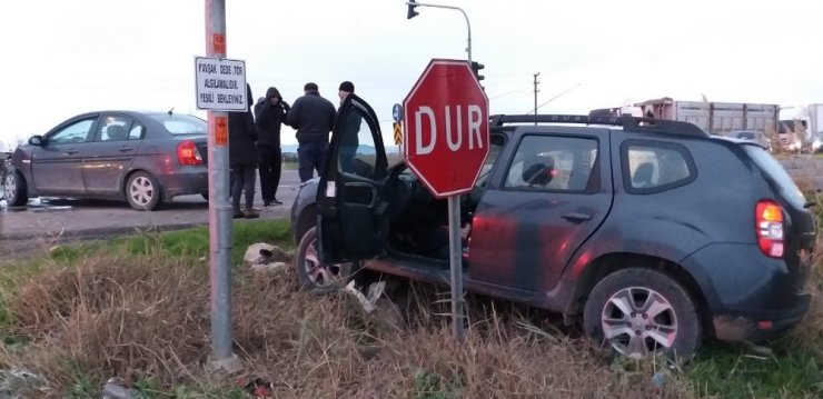 Ayvalık’ta trafik kazası: 1 yaralı