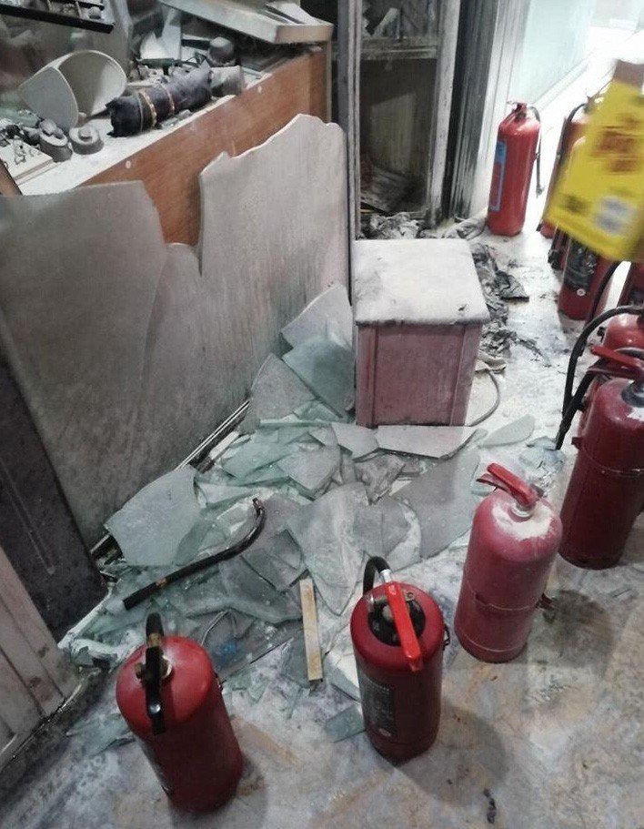 İzmir’de facianın eşiğinden dönülen patlama kamerada