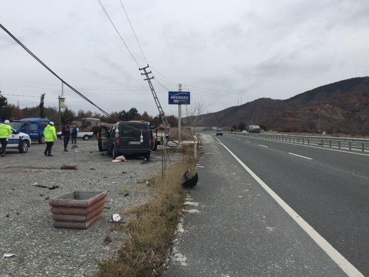Tosya’da trafik kazası: 2 yaralı